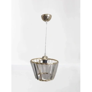 DMR Kristal Taşlı GOLD Konik Büyük Yuvarlak E-27 Duylu