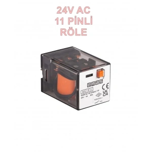 EMAS 11 PİNLİ ENDÜSTRİYEL ROLE 24V AC