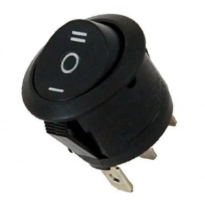 ENDER 1-0-2 Yuvarlak Işıksız Anahtar 21mm Siyah