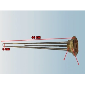 ENDER 1-1/4 inç 60cm 3000w Krom Güneş Enerjisi ve Termosifon Rezistansı 220v 8.5 Q Cr-Ni