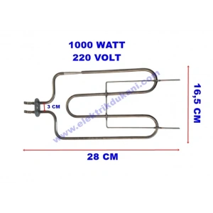 ENDER 1000w Flanşlı Barbekü Izgara Rezistansı 220v 6.5 ? Cr-Ni