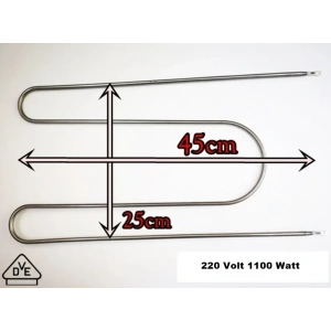 ENDER 1100w M Tipi Fırın Rezistansı 220v 6.5? Cr-Ni