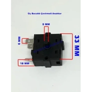 ENDER 3 Bacaklı Çevirmeli Fırın ve Soba Anahtarı
