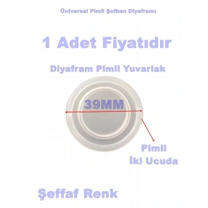 ENDER 39mm Pimli Yuvarlak Slikon Şofben Diyafram Contası
