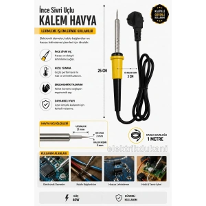 ENDER 60 Watt 220 Volt İnce Uçlu Kalem Havya 60W