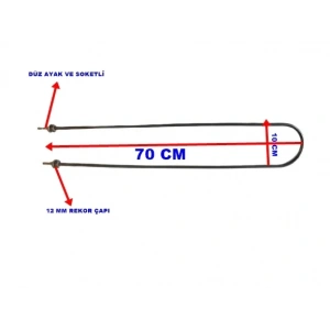 ENDER Benmari 70cm Rekorlu Düz Rezistans 2500W 220V 8,5? Cr-Ni
