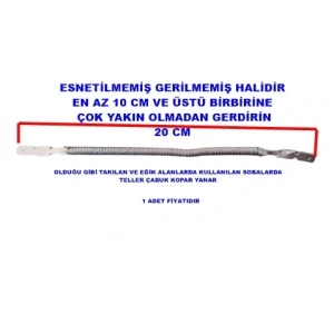 ENDER Piyasa 500w Soba Rezistansı Kısa Cam Teli 220V (500 Watt Cam Rezistans Teli )