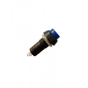 ENDER Plastik MAVİ Yuvarlak Yaylı Buton Anahtar 12mm
