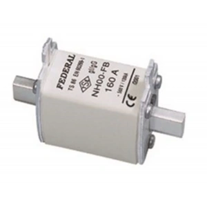 FEDERAL 160A NH Bıçaklı Sigorta NH00-FB 120kA gG 500Vac CuZn/Ag STEATIT