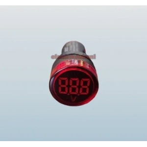 GWEST 24v-550v Voltmetreli KIRMIZI Sinyal Lambası 220v Göstergeli 22mm