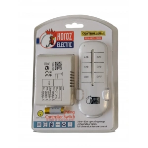 HOROZ Controller-4 4 Çıkışlı 4x1000w Avize ve Aydınlatma Kumandası 4Lü Wireless Kontrol 220 Volt IP20 (Dörtlü Kumanda 30-60 Metre Algılama)