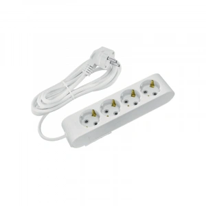 HOROZ DECO 4 LÜ TOPRAKLI GRUP PRİZ 5MT KABLOLU(3*1)