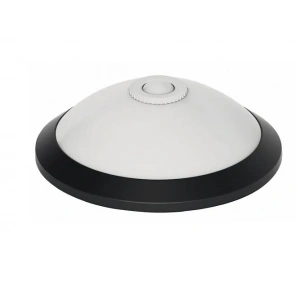 HOROZ E-27x2 SİYAH Duylu Sensörlü Tavan Glop IP20 220 Volt (360 Derece Plastik Kasa 2 Adet Ampul Takılır)