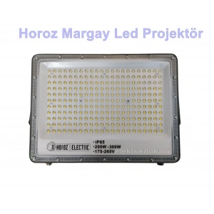 HOROZ Margay-300 300w BEYAZ Led Projektör SMD 6400k IP65 30.000lm (300 Watt 220 Volt)