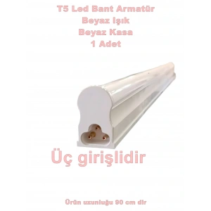 HOROZ Sigma-10 90cm BEYAZ 10w T5 Led Bant Armatür Anahtarlı 6400k IP20