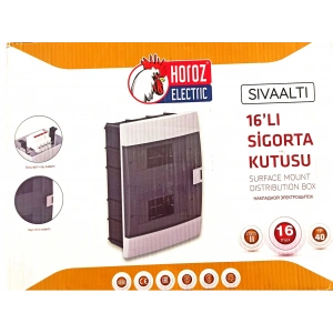 HOROZ SİGORTA KUTUSU 16 LI SIVA ALTI BEYAZ