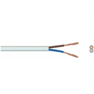 HÜNKA 2x1.5mm TTR Elektrik Kablosu BEYAZ (Çok Telli Esnek Kablo)
