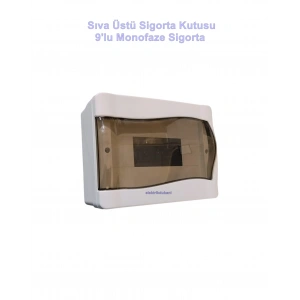 IŞILDAR 9lu Sıva ÜSTÜ Otomat Sigorta Kutusu IP40 Dokuzlu S. Ü.