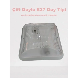 IŞILDAR ELİT MEGA ÇİFT DUYLU GLOP ARMATÜR BEYAZ