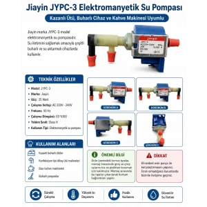 JİAYİN Phılıps/Delonghi Buharlı Ütü Su Buhar Pompası 25 Watt 220 Volt (Kazanlı Depolu Ütü Su Buhar Pompası)