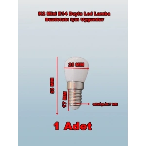 K2 E-14 2W Led Ampul Beyaz 6500k (İnce Duylu Buzdolabı Ampulü)