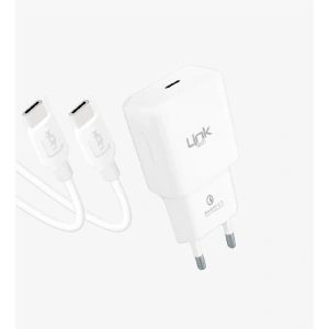 LİNKTECH 20w TYPE-C 1mt Kablolu Şarj Aleti Beyaz 3.0