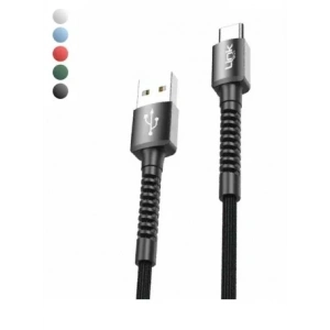 LİNKTECH USB - TYPE-C 3A 1mt Şarj Data Kablosu Karışık Renkler