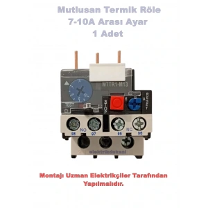 MUTLUSAN 7~10A Termik Röle (10 Amper Motor Koruma Termiği)