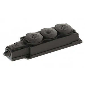 NEAD 1x16A Seyyar Üçlü Kauçuk Grup Priz Kapaklı 220v IP54