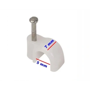 No:1 (10lu pk.) Beton Çivili Kablo Tutturma Kroşe (10 Lu Paket)