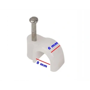 No:3 (10lu pk.) Beton Çivili Kablo Tutturma Kroşe (10 Lu Paket)