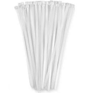 PEMSAN Klips Kablo Bağı 3.6x300 BEYAZ (100lü Paket) Kablo Cırdı