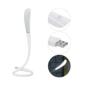POWERMASTER Ledli Esnek USB Lamba  Beyaz 6400k Klavye Aydınlatma ve Kitap Okuma lambası