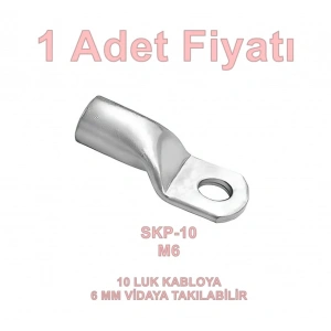 ŞAFAK SKP-10 10LUK M6 SIKMALI KABLO PABUCU 6MM