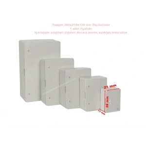 TONGÜN 280x210x130mm Taban Saclı ABS Plastik Pano (Boş)