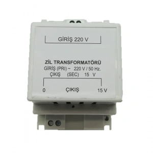 Trafo 12v 15w Kapı Otomatiği Ve Zil Trafosu 12 Volt 15 Watt 12x15 (15v Transformatör)