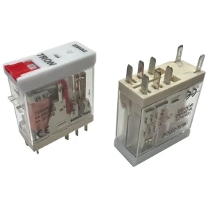 TRON 220v AC 8 Pinli Röle 2 Açık 2 Kapalı Kontaklı 8 Amper (Bobin 220 Volt 8 Kalın Soket Ayaklı Role)