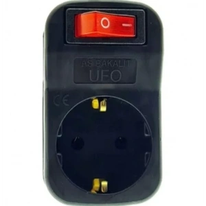 UFO Tekli Akım Korumalı Anahtarlı Priz