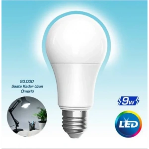 VOLTEK 9W Led Ampul E-27 Duylu BEYAZ 6500K