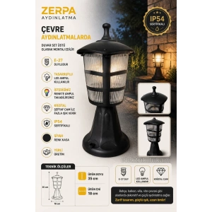 ZERPA ÜÇGEN SET ÜSTÜ ARMATÜR SİYAH