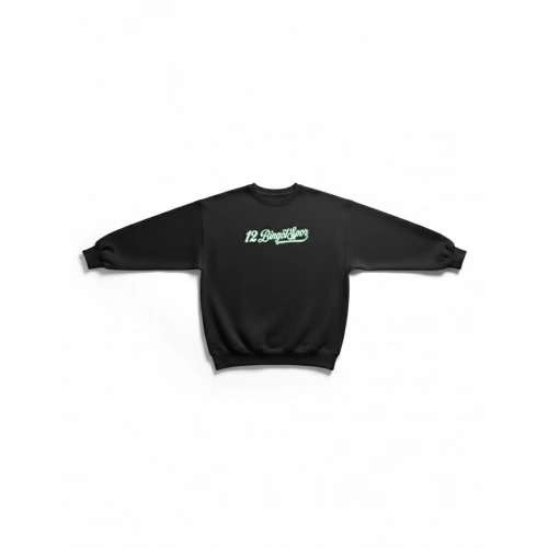 12 Bingölspor Bisiklet Yaka Sweatshirt Siyah