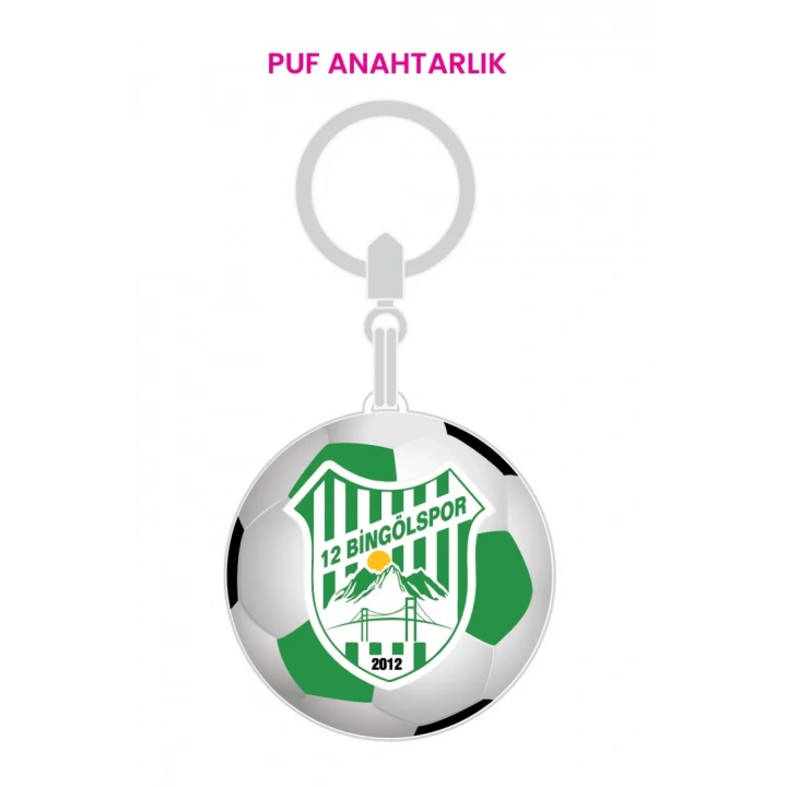 12 Bingölspor Puff Anahtarlık