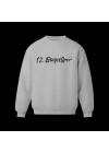 12 Bingölspor Bisiklet Yaka Sweatshirt Beyaz