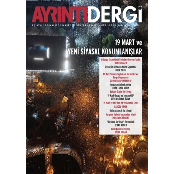 Ayrıntı Dergisi Sayı: 49 Güz 2025