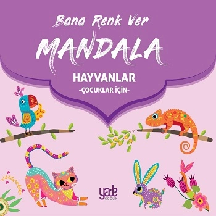 Bana Renk Ver Mandala-hayvanlar (çocuklar İçin)