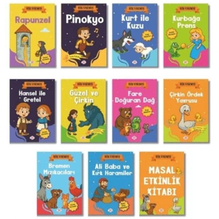 Bir Varmış Seti (10 Kitap +1 Aktivite Takım)