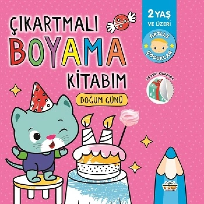 Çıkartmalı Boyama Kitabım-doğum Günü