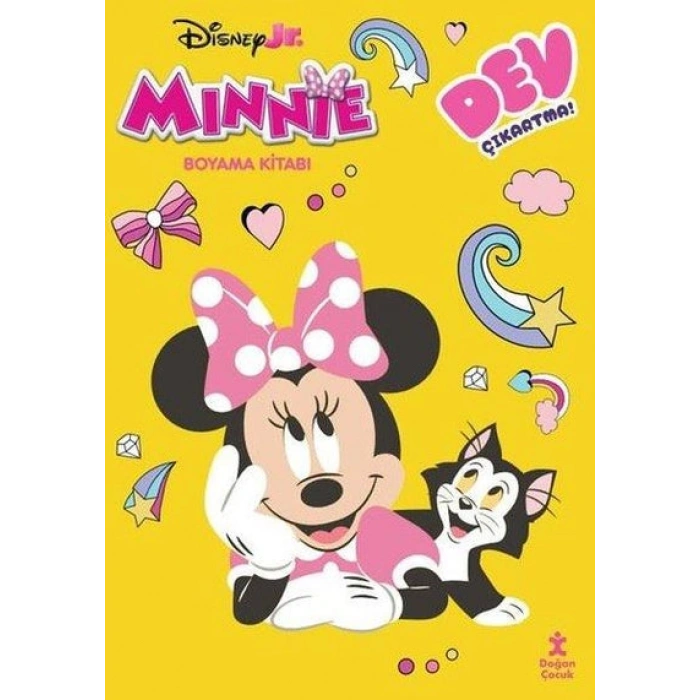 Disney Minnie - Dev Çıkartmalı Boyama Kitabı | Doğan Çocuk (ince Kapak)