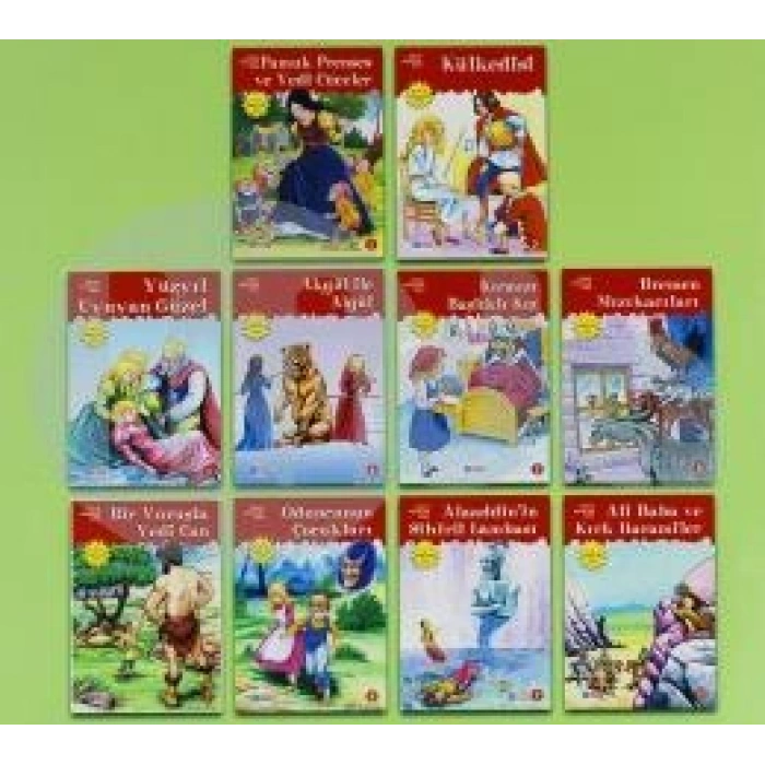 Dünya Masalları Dizisi ( 10 Kitap Set - Düz Yazılı)