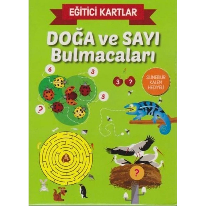Eğitici Kartlar Doğa Ve Sayı Bulmacaları